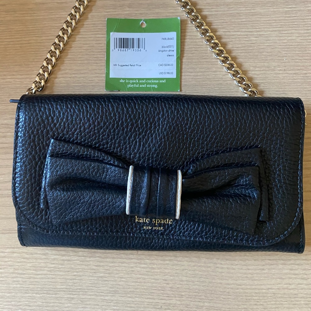 NWT Kate Spade Kingston Drive Wallet w Chain